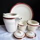 1920s coffee service Céranord from Saint-Amand, 24 pieces.