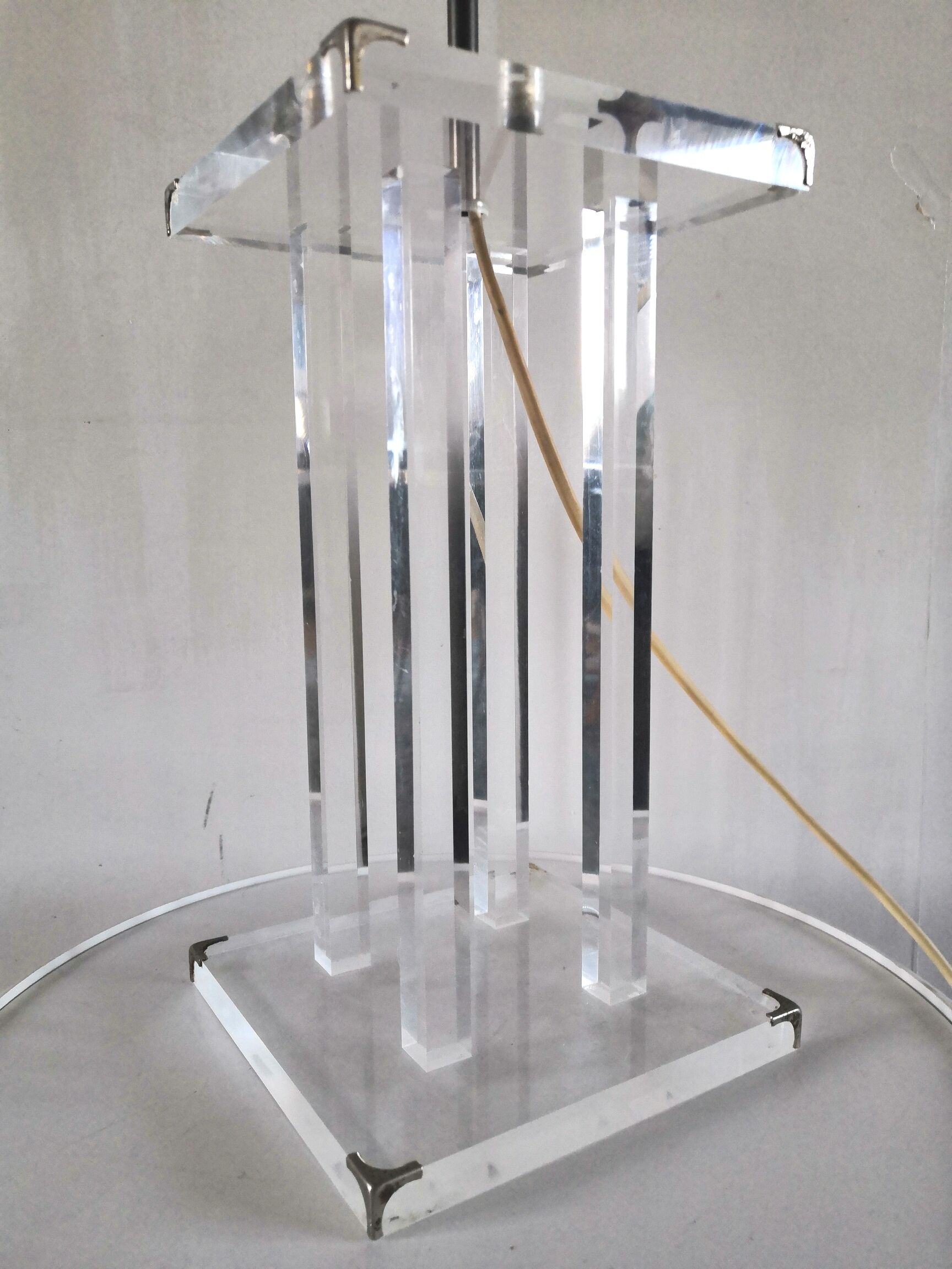 Lamp base design David Lange model Crystal 70s