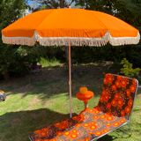 Vintage orange umbrella