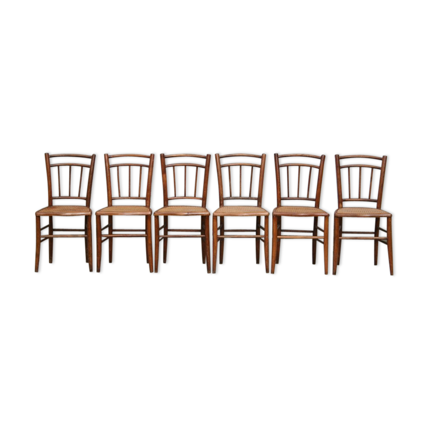 Series of 6 bistro chairs from the 1930
