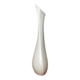 White sculptural German vase from the mid-century by Peter Müller for Sgrafo Modern, 1960s.