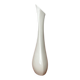 White sculptural German vase from the mid-century by Peter Müller for Sgrafo Modern, 1960s.