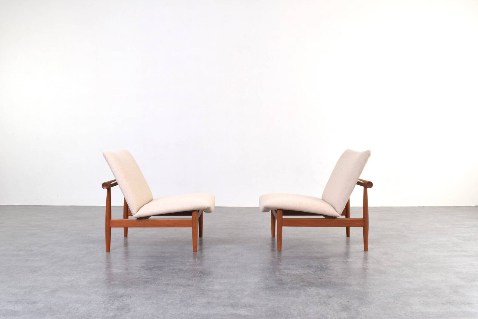 Model FD 137/1 Japan Lounge Chairs by Finn Juhl for France & Søn, Set of 2
