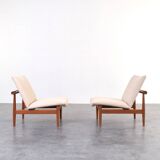 Model FD 137/1 Japan Lounge Chairs by Finn Juhl for France & Søn, Set of 2