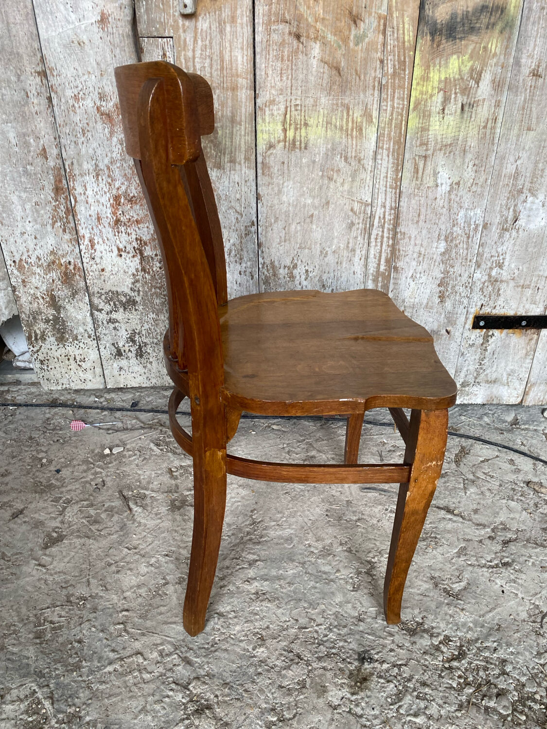 Vintage 1930s Solid Oak Office Chair