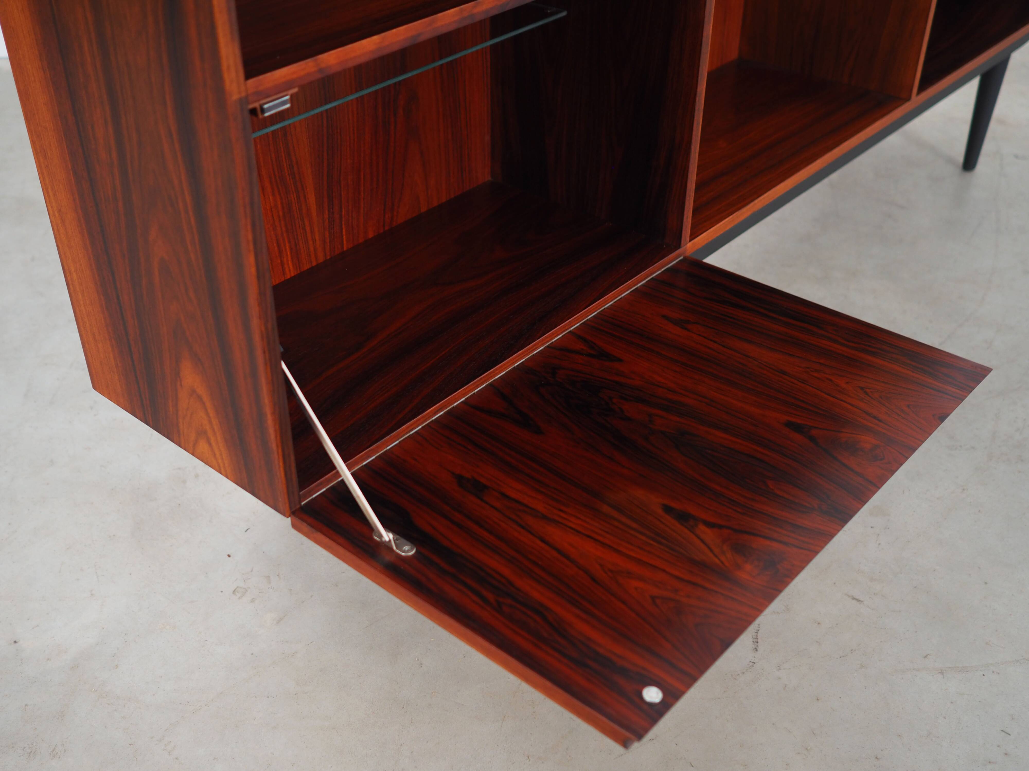 Danish rosewood highboard, 1970s
