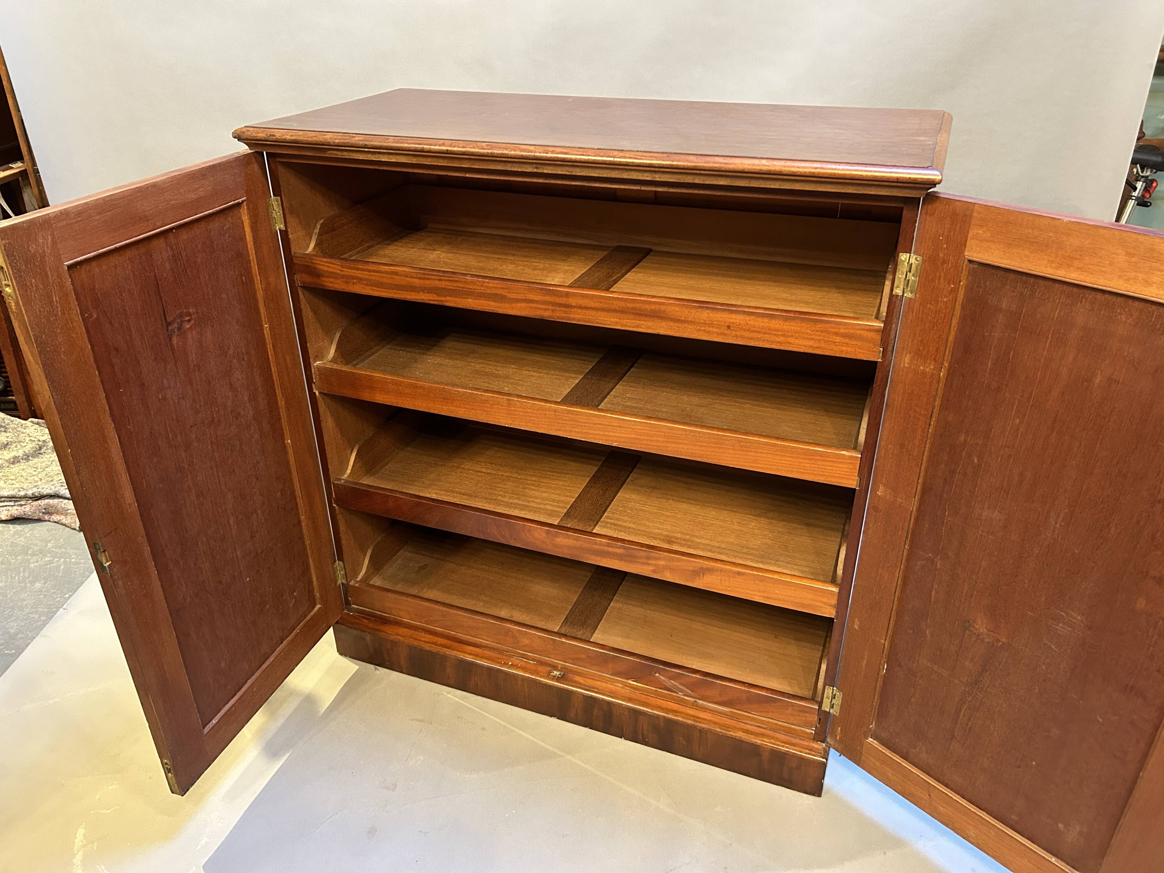 C19th linen press cupboard by Heals