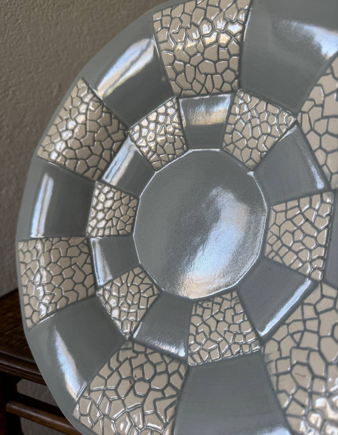 Art Deco ceramic footed dish