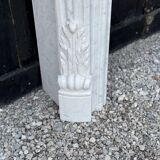 Louis XV Style Fireplace in Carrara Marble, Circa 1980