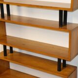 Vintage shelf with modular wooden boxes, 1960s