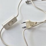 Vintage 1980 Tripod Flare Lamp in Chrome Steel & Brushed 80s Retro 1980s