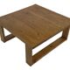 Vintage coffee table pinewood minimalist 1970s design