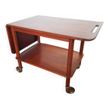 Johannes Andersen teak rolling trolley