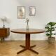 Table ronde scandinave avec rallonge