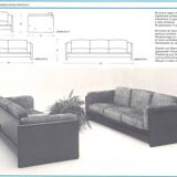 Arnolfo sofa set by Mauro Marzocchi for Simon International, 1971 Italy