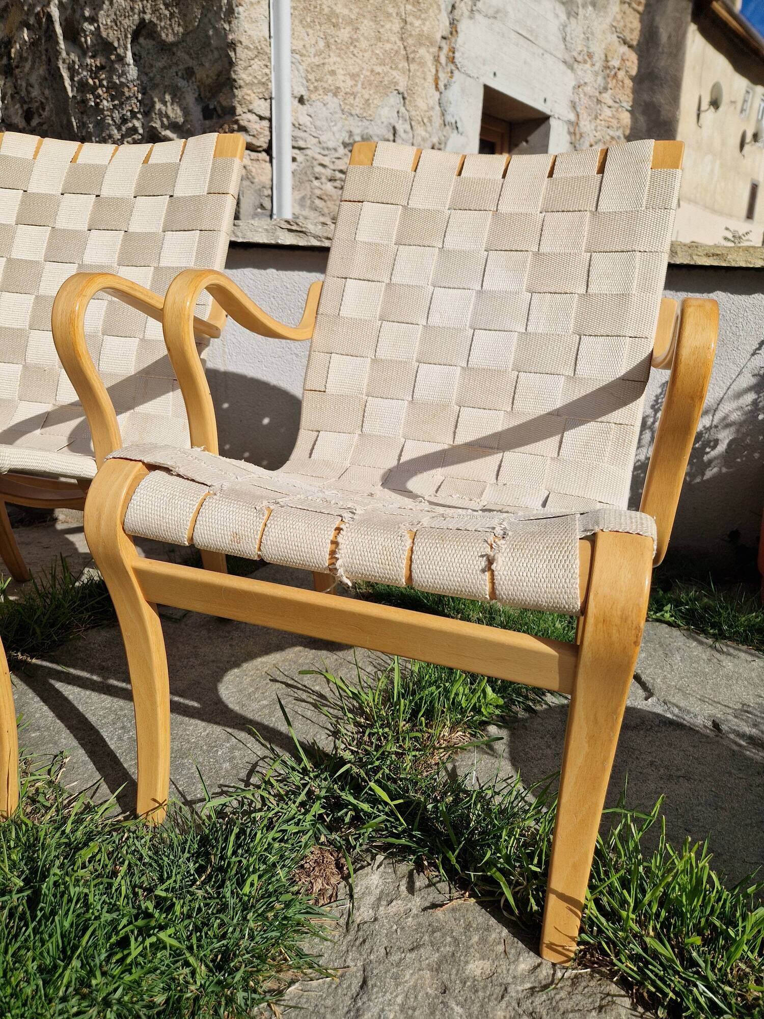 3 Eva chairs by Bruno Mathsson