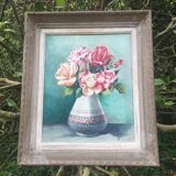 2 tableaux "vase fleurie"