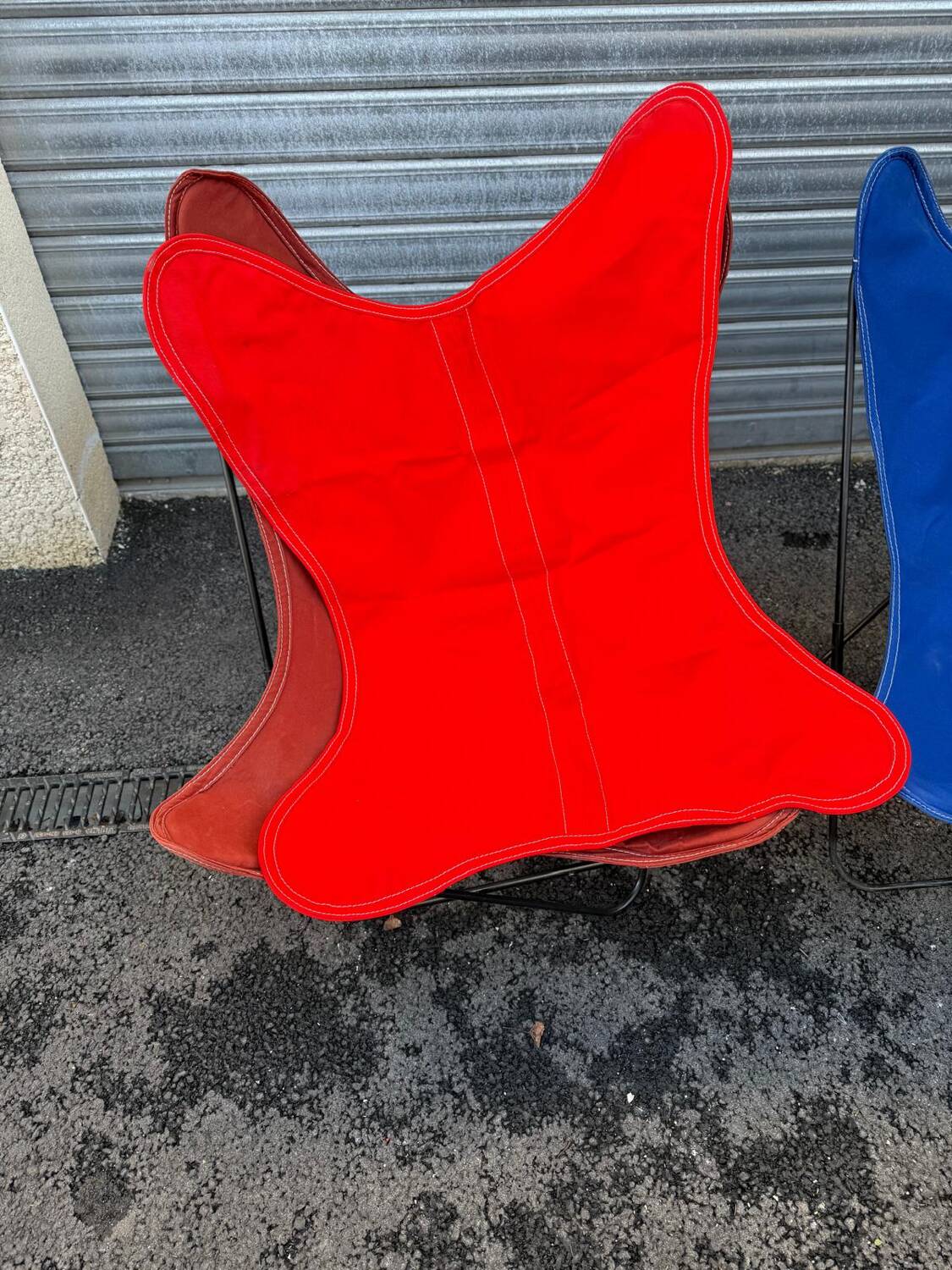 Vintage Butterfly BKF canvas and metal butterfly chair. 50s/60s