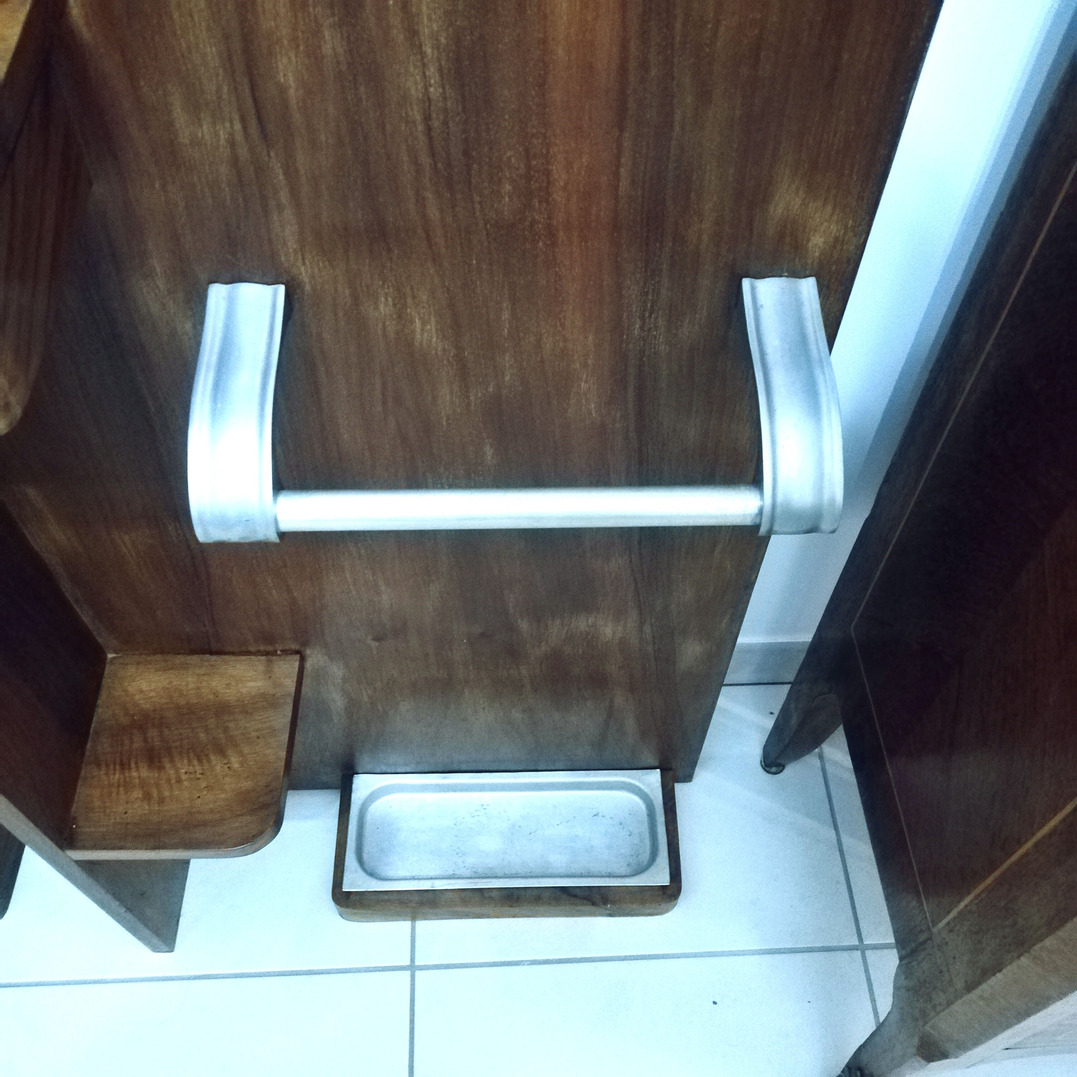 Cloakroom walnut coat rack