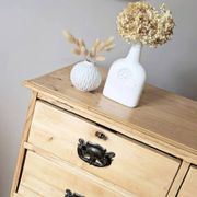 Antique English pine chest of drawers