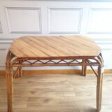 Vintage Rattan Table