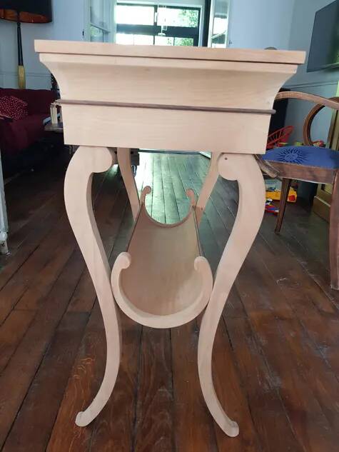 Console en marqueterie