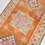 Turkish vintage Herki rug 2'10" x 12'10"