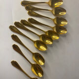 12 small silver-gilt spoons