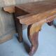 Antique console table in ethnic exotic wood