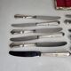 12 silver-plated knives mid-15th century