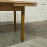 Modernist convertible oval table set and 4 matching chairs 1990