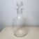 Etched glass carafe