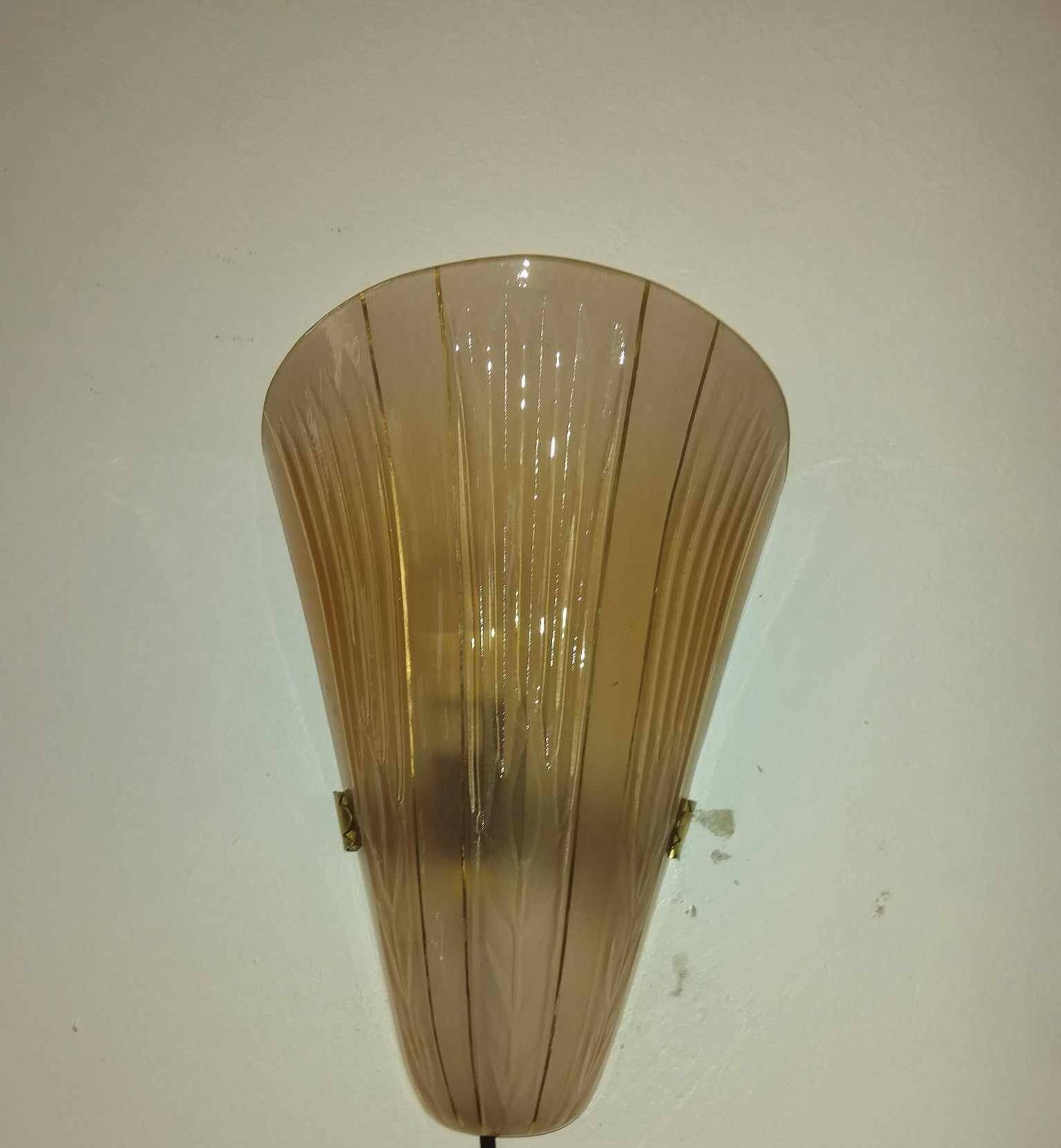 Suite of 3 Art Deco wall lights