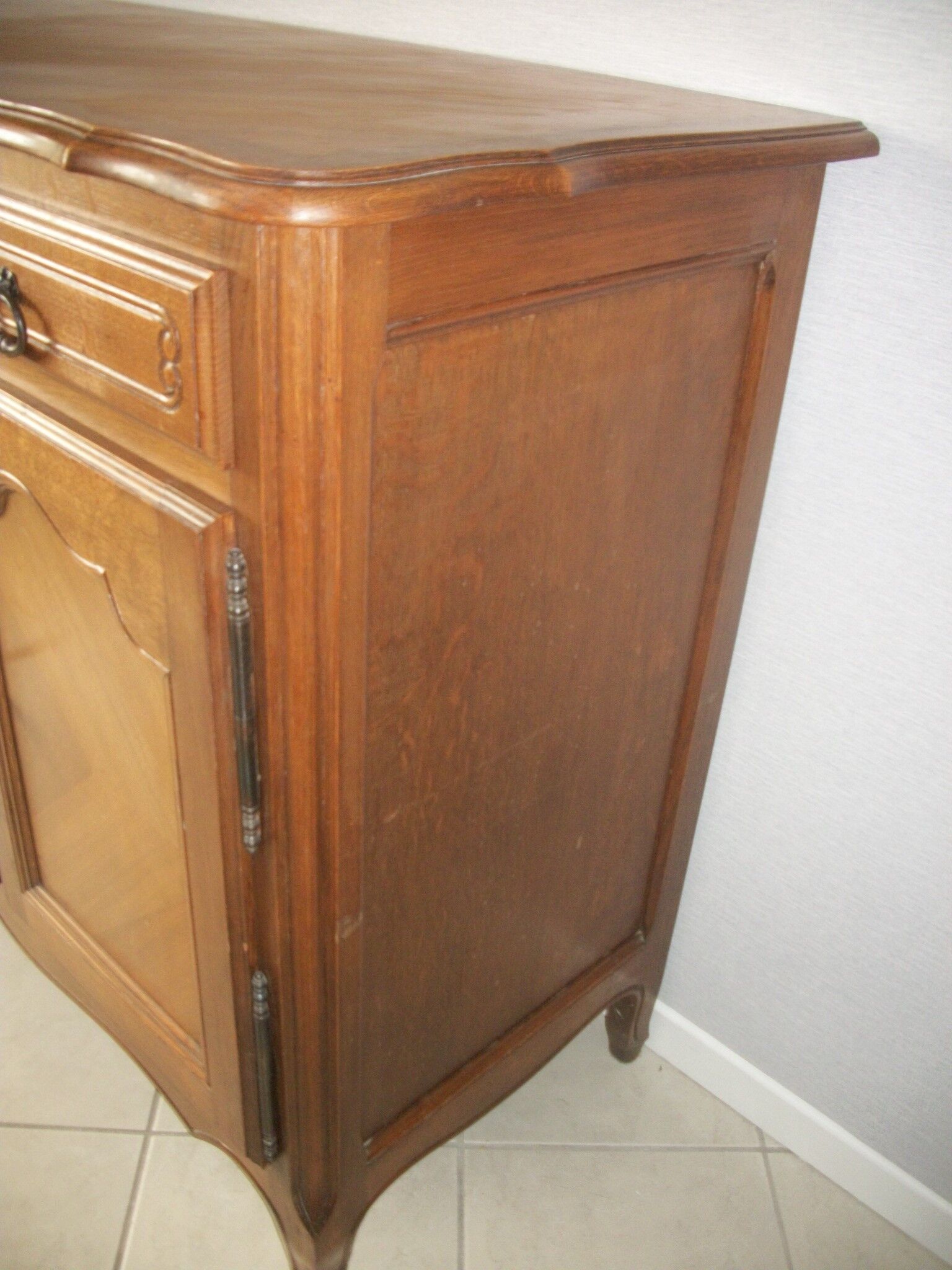Wooden sideboard. Row