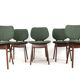 Set of 6 Dutch dining chairs 'Zegge'