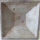 Antique art deco vase in solid aluminum