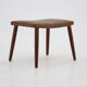 Tabouret en cuir des années 1960, Danemark