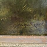 Alexandre Aymar Pezant (1846 – 1916) "The Return of the Herd". Large HST