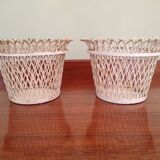 Pair of Mathieu Matégot pot covers