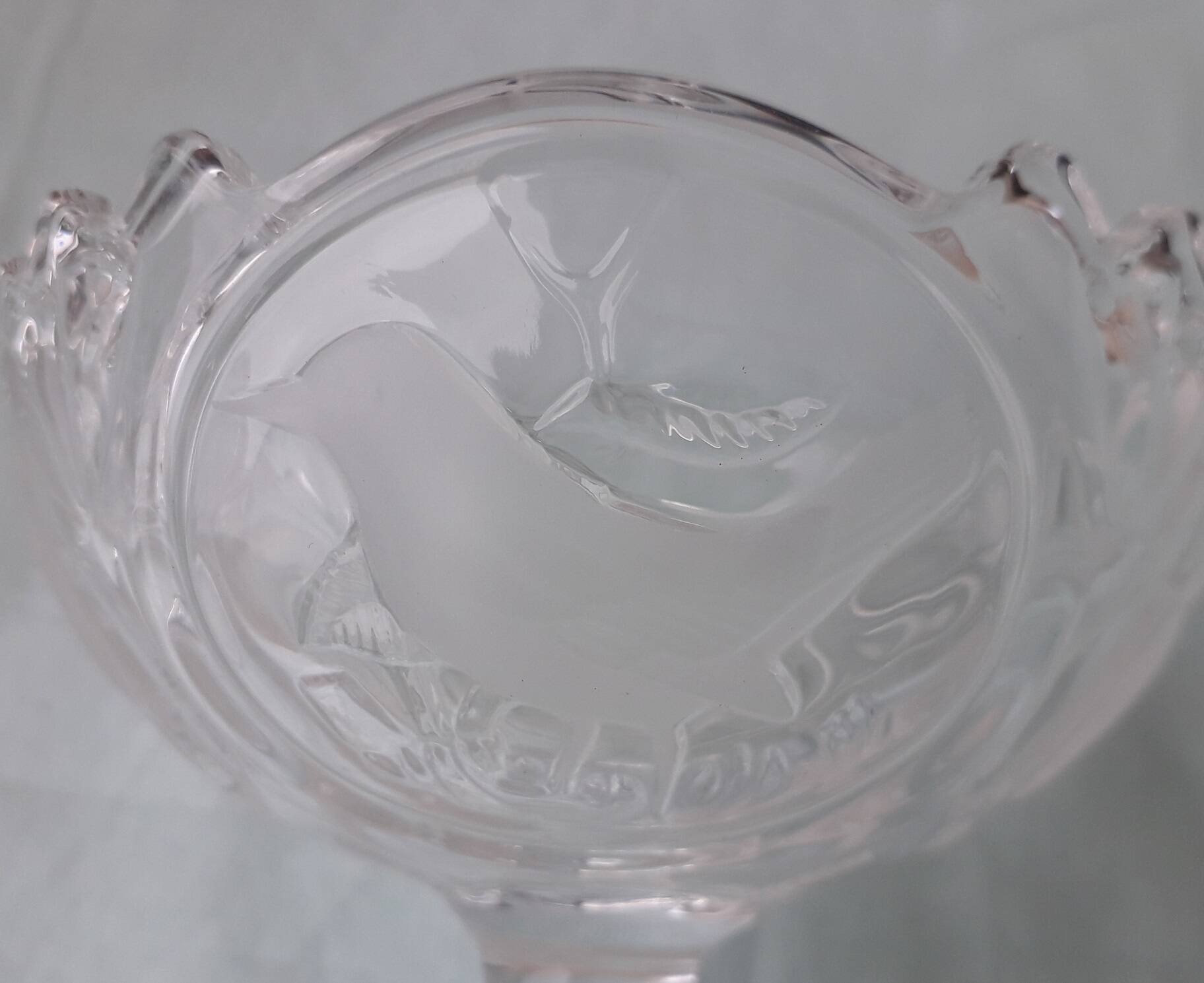 6 crystal dessert bowls