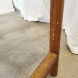 Vintage Wooden Cane Armchair by Branko Ursic: Mid-Century Lounge Chair