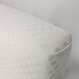 1950s Italian Armchairs Design in Cream Fabric with Iron Legs