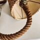 Large rope wall lamp