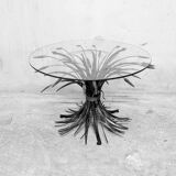 Coffee table with ears of wheat, "Coco Chanel" by Goossens, Circa 1970