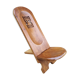 Folding African palaver chair, solid wood