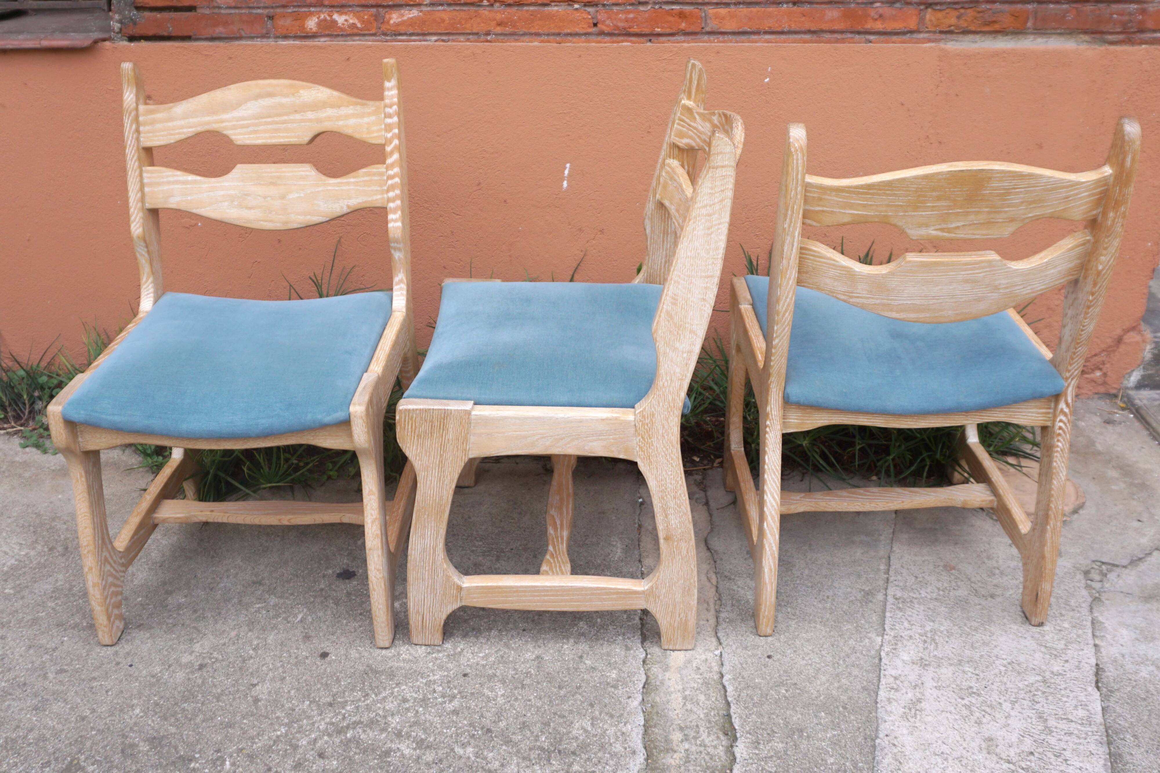 Chairs (x6) Guillerme & Chambron mod. “Lorraine”
