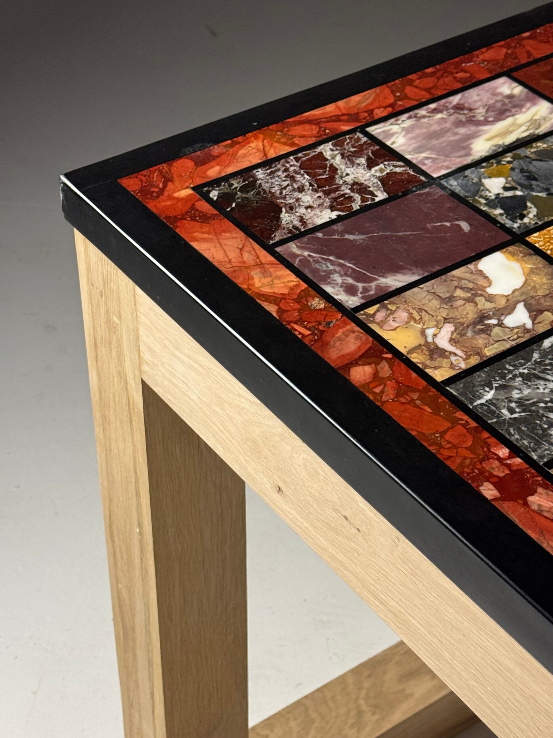 Marble specimen table vintage