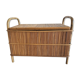 Vintage bamboo rattan chest from the 60s