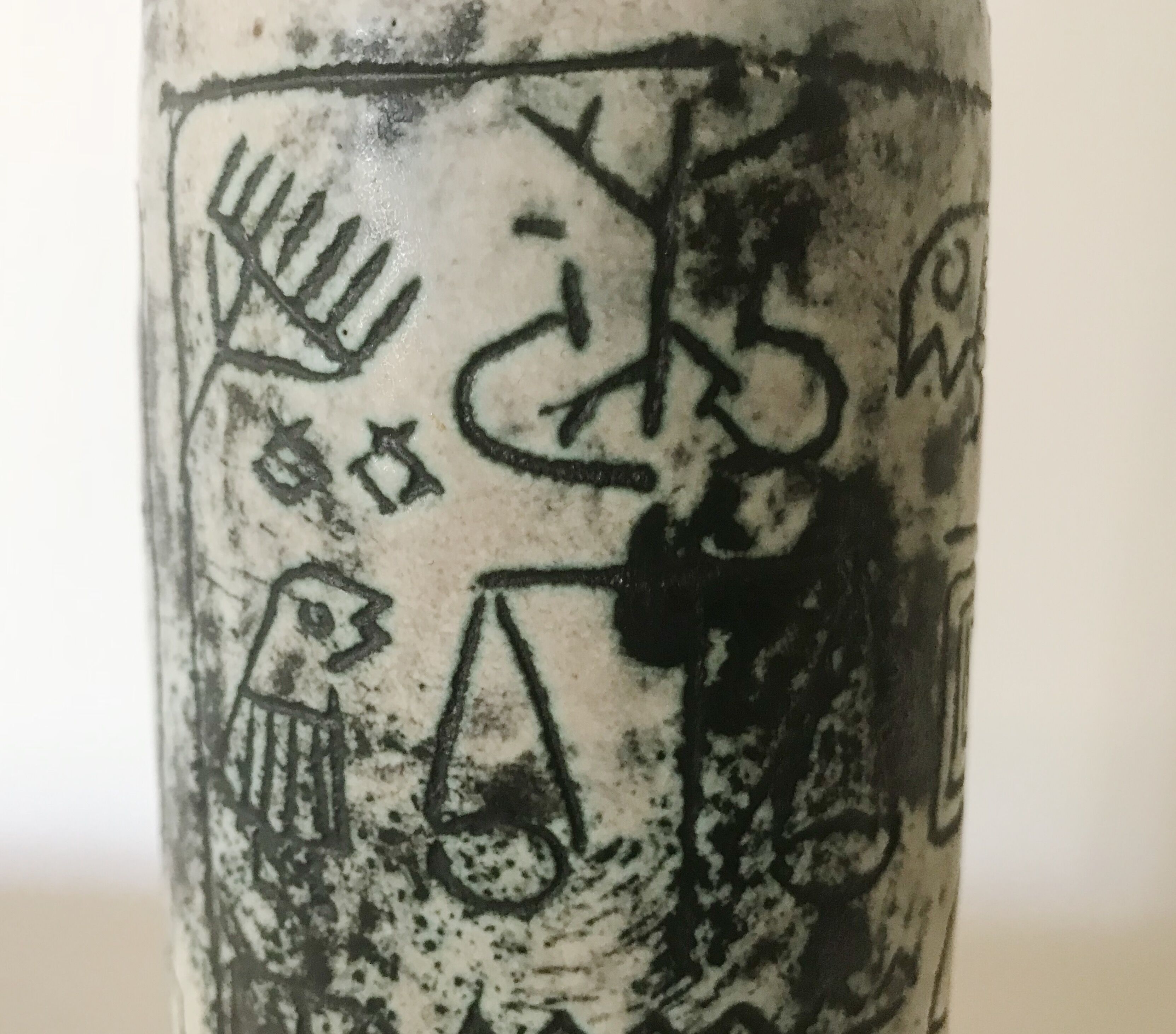 Jacques Blin's green water ceramic lamp, 1950