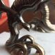 Bookends Sagulls in art zinc and marble